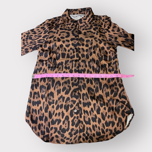 H&M Leopard Button Up Blouse - Picture 8 of 11